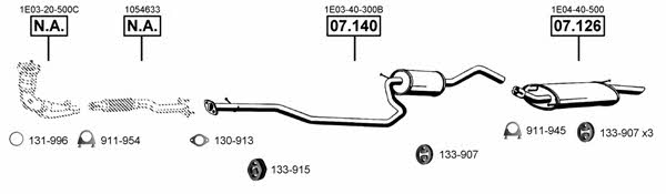  MA110640 Exhaust system MA110640