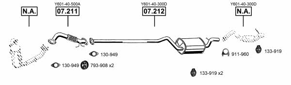  MA110770 Exhaust system MA110770