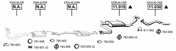 Asmet MA111560 Exhaust system MA111560