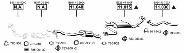  MA111585 Exhaust system MA111585