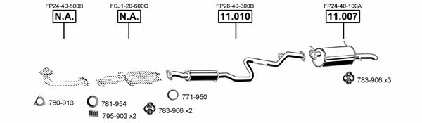 MA111950 Asmet Exhaust system