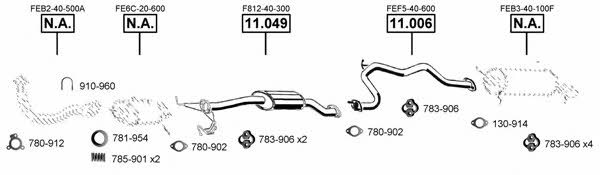 Asmet MA112010 Exhaust system MA112010