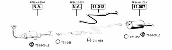MA112300 Asmet Exhaust system