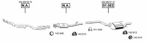 ME010150 Asmet Exhaust system