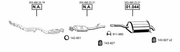 ME010170 Asmet Exhaust system