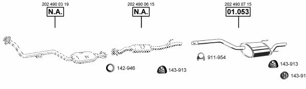 ME010270 Asmet Exhaust system