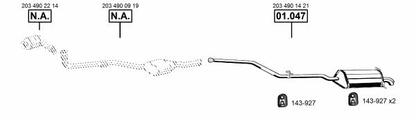 ME010285 Asmet Exhaust system
