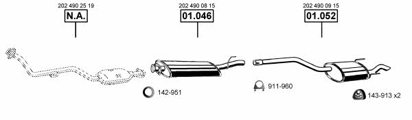 ME010600 Asmet Exhaust system