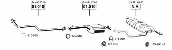 ME011700 Asmet Exhaust system