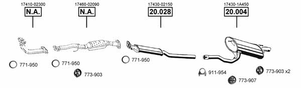  TO201110 Exhaust system TO201110