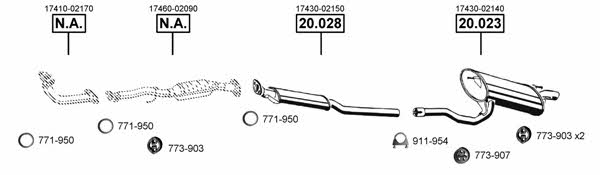  TO201120 Exhaust system TO201120
