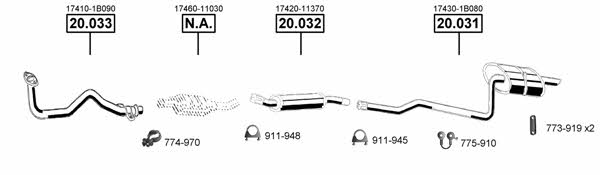 TO201550 Asmet Exhaust system