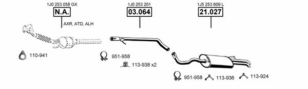 VA030660 Asmet Exhaust system