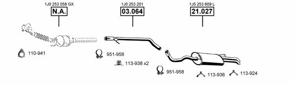 VA030670 Asmet Exhaust system
