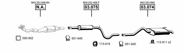 VA030900 Asmet Exhaust system