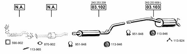 VA030922 Asmet Exhaust system