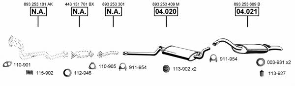 AU060375 Asmet Exhaust system