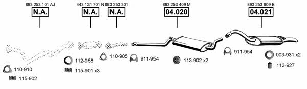 AU060770 Asmet Exhaust system