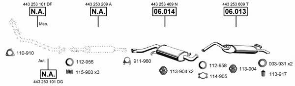  AU061440 Exhaust system AU061440