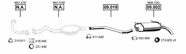  CI090080 Exhaust system CI090080