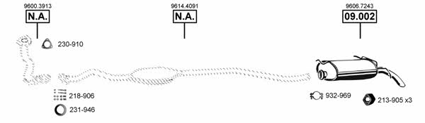 Asmet CI090110 Exhaust system CI090110