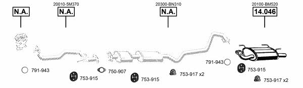 NI140275 Asmet Exhaust system