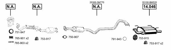 NI140267 Asmet Exhaust system