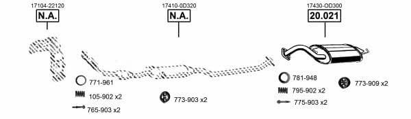 TO201565 Asmet Exhaust system