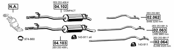VA031080 Asmet Exhaust system