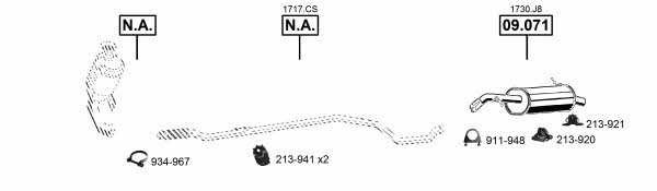 PE085180 Asmet Exhaust system
