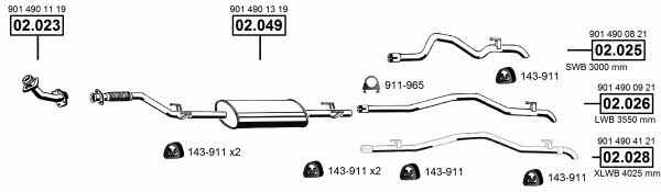 ME012420 Asmet Exhaust system