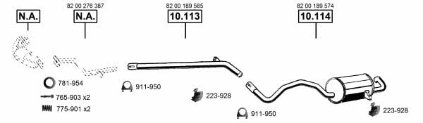  RE102482 Exhaust system RE102482