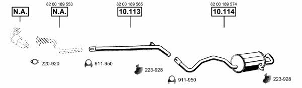  RE102478 Exhaust system RE102478