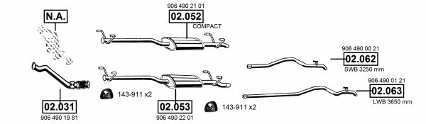 ME012322 Asmet Exhaust system
