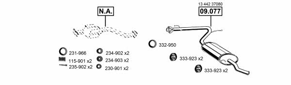 FI160960 Asmet Exhaust system