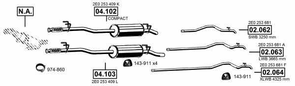 VA031085 Asmet Exhaust system