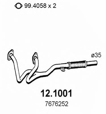 Asso 12.1001 Exhaust pipe 121001