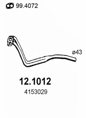 Asso 12.1012 Exhaust pipe 121012