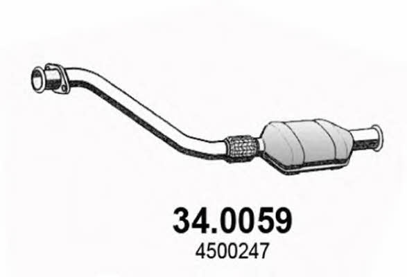 Asso 34.0059 Catalytic Converter 340059