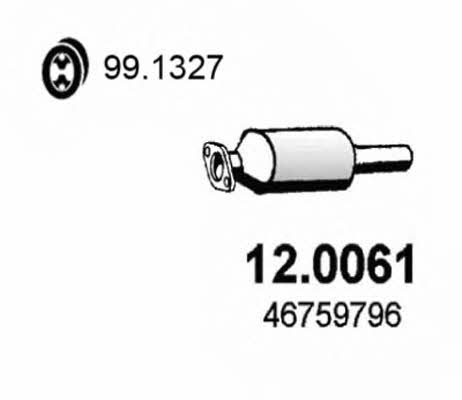 Asso 12.0061 Catalytic Converter 120061