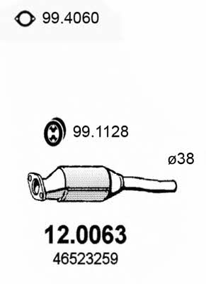 Asso 12.0063 Catalytic Converter 120063