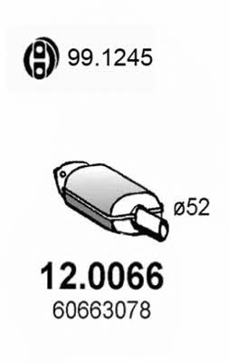 Asso 12.0066 Catalytic Converter 120066