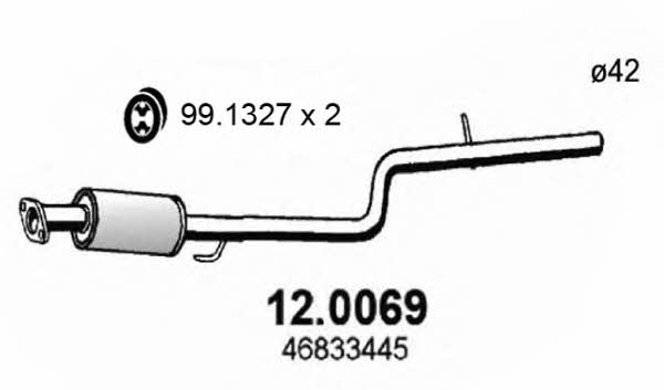 Asso 12.0069 Catalytic Converter 120069