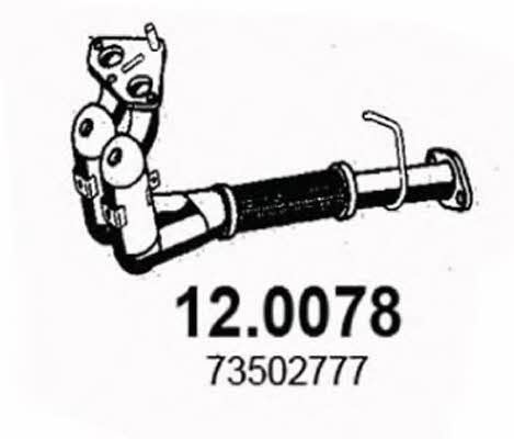 Asso 12.0078 Catalytic Converter 120078