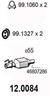 Asso 12.0084 Catalytic Converter 120084