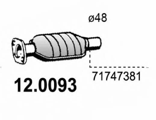 Asso 12.0093 Catalytic Converter 120093