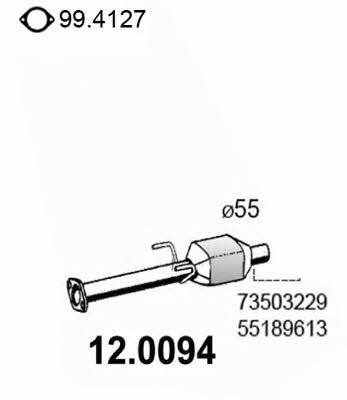 Asso 12.0094 Catalytic Converter 120094