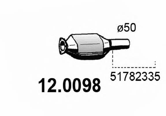 Asso 12.0098 Catalytic Converter 120098