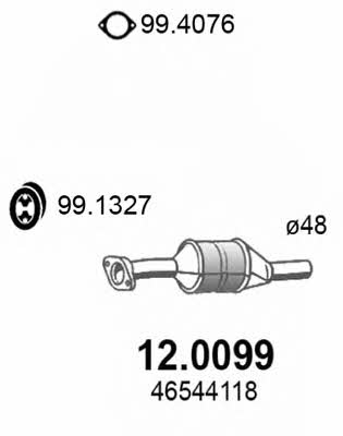 Asso 12.0099 Catalytic Converter 120099