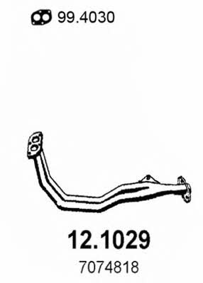 Asso 12.1029 Exhaust pipe 121029